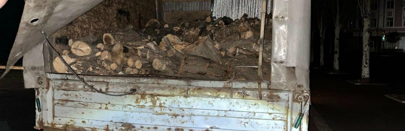 У Краматорську зупини автівку з незаконно спиляною деревиною