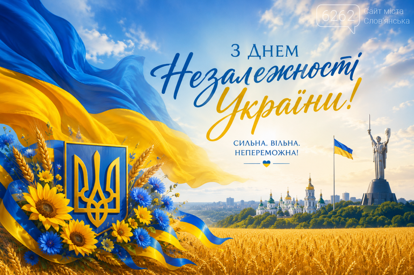 Серпень 2026: головні свята, дати та 35-річчя Незалежності України