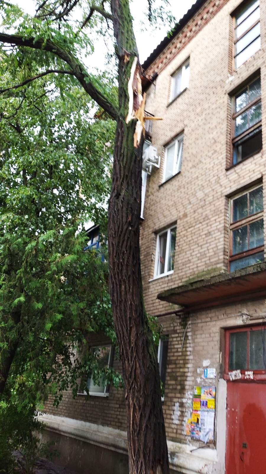 Повалені дерева та зруйновані білкони: наслідки негоди у Слов'янську - ФОТО, фото-2