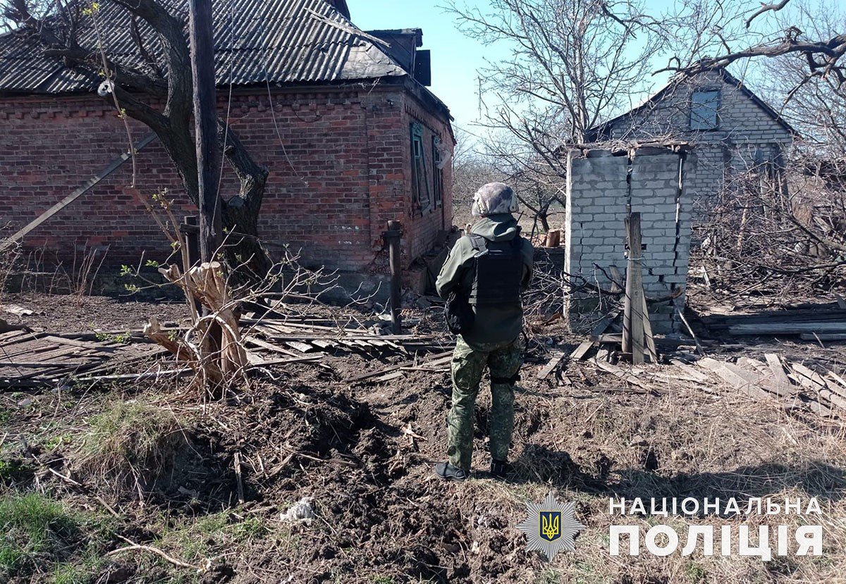 Розбиті росією будинки на Донеччині