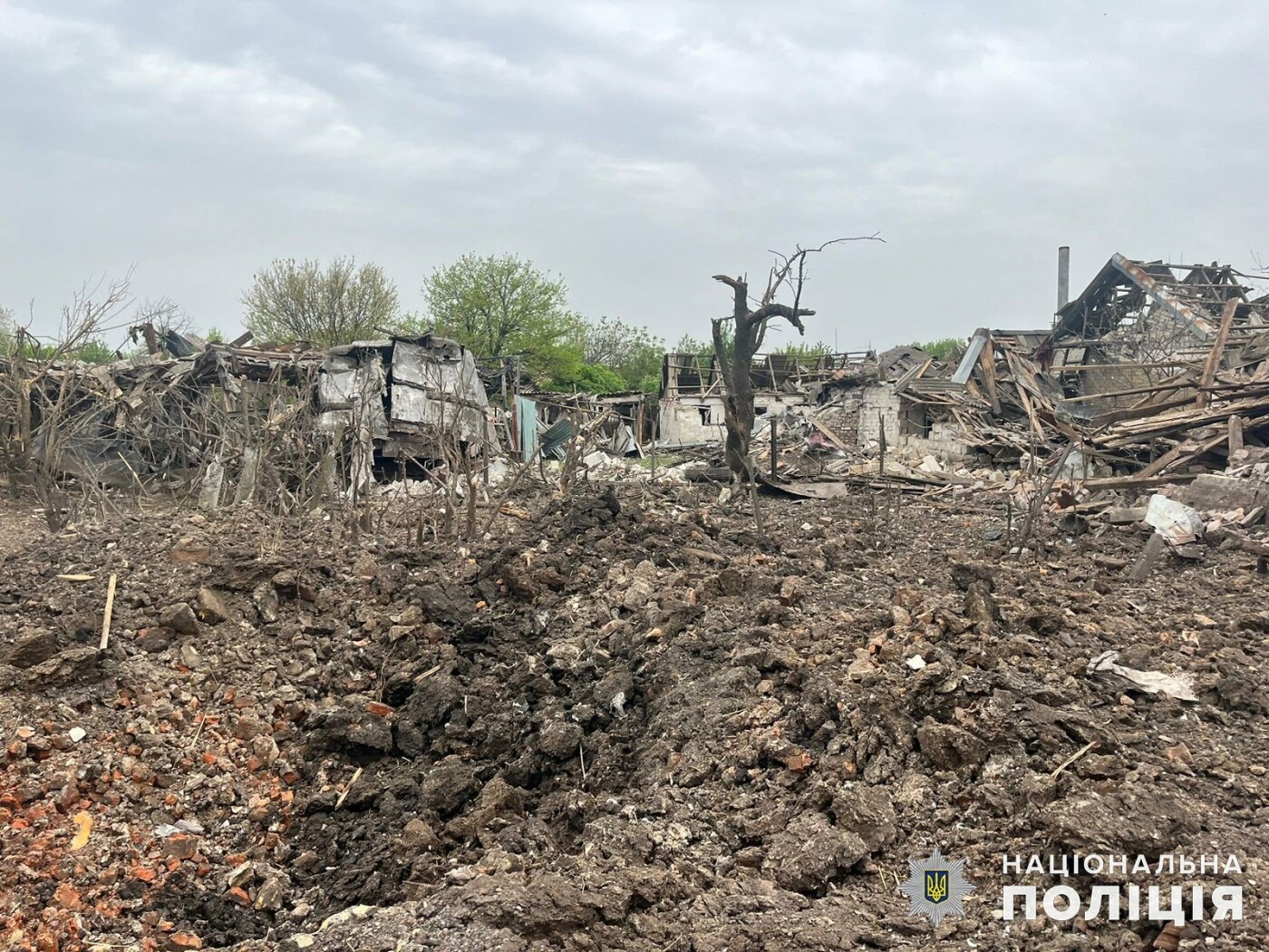 Розбиті будинки на Донеччині
