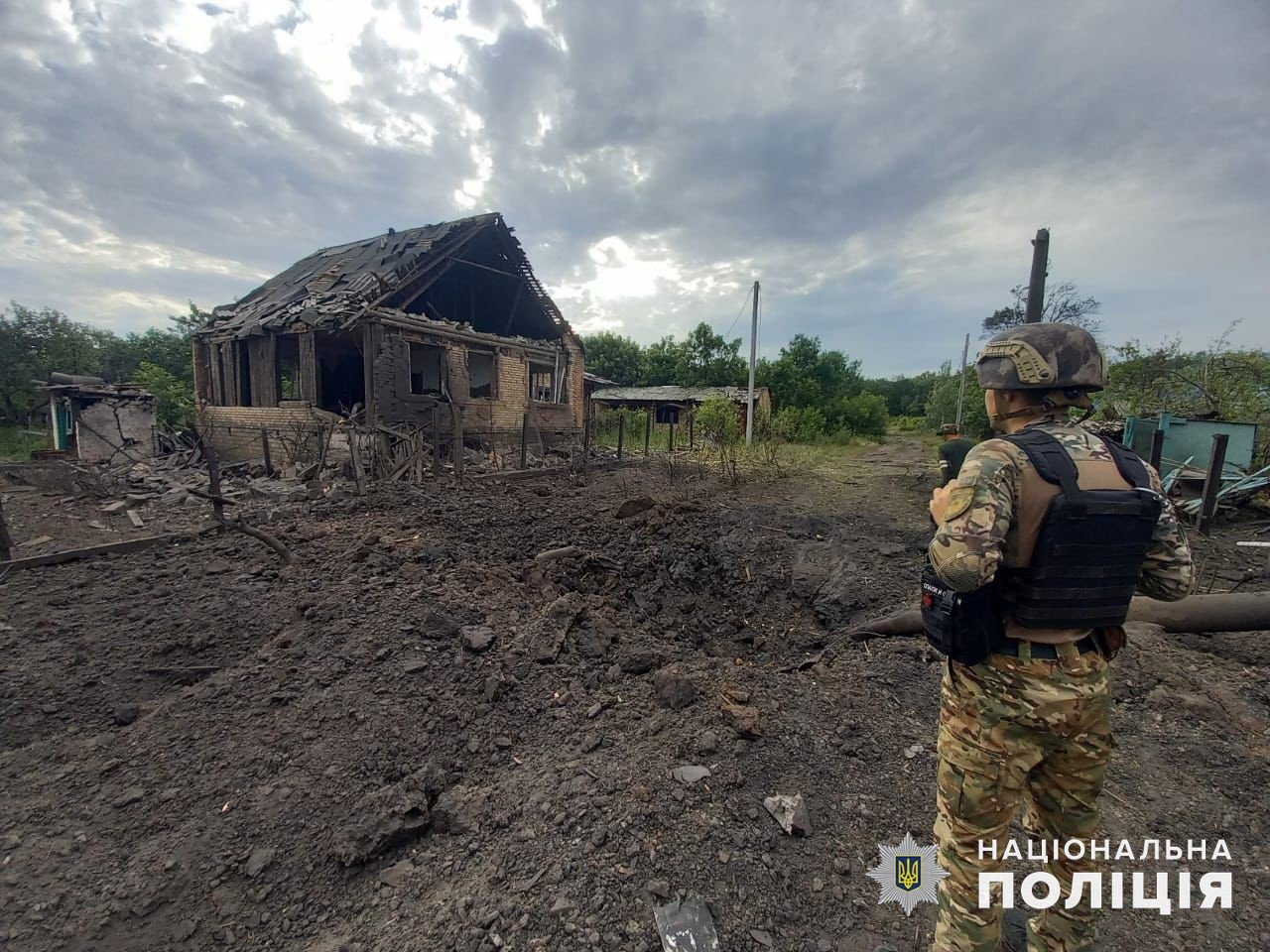 Наслідки обстрілу Донеччини