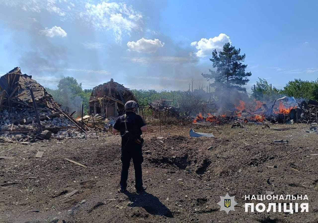 Наслідки обстрілу Донеччини