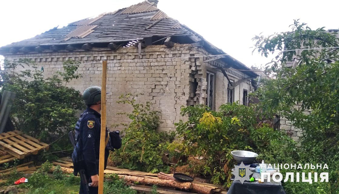 Наслідки обстрілу Донеччини