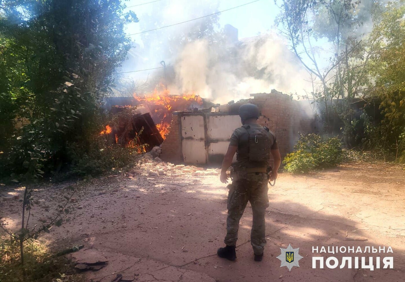 Наслідки обстрілу Донеччини