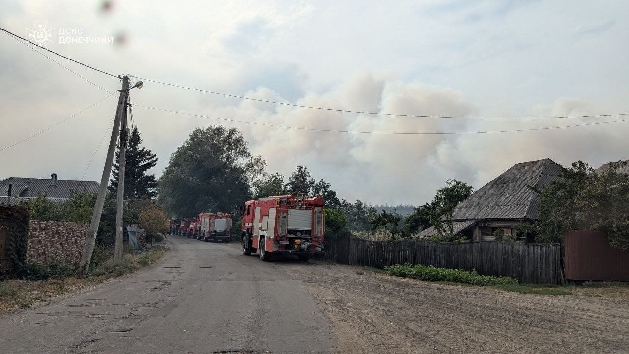 Пожежі на Донеччині