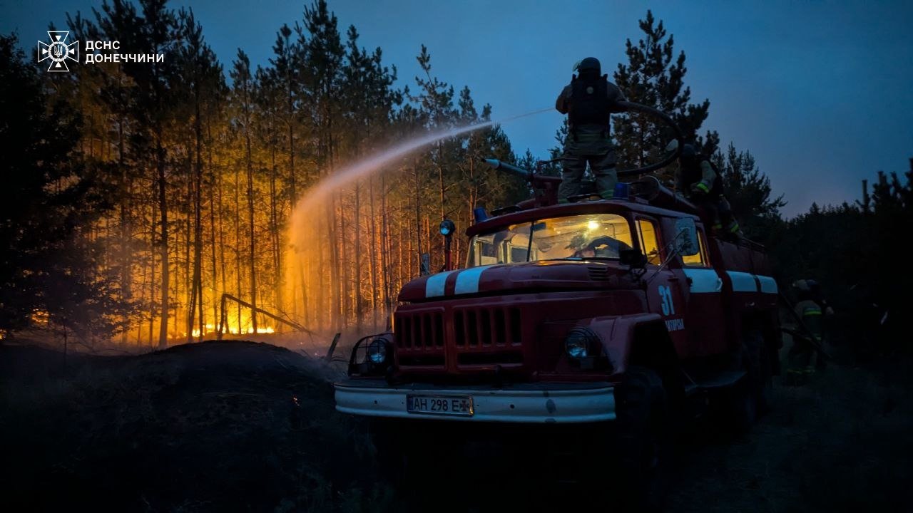 Пожежі на Донеччині