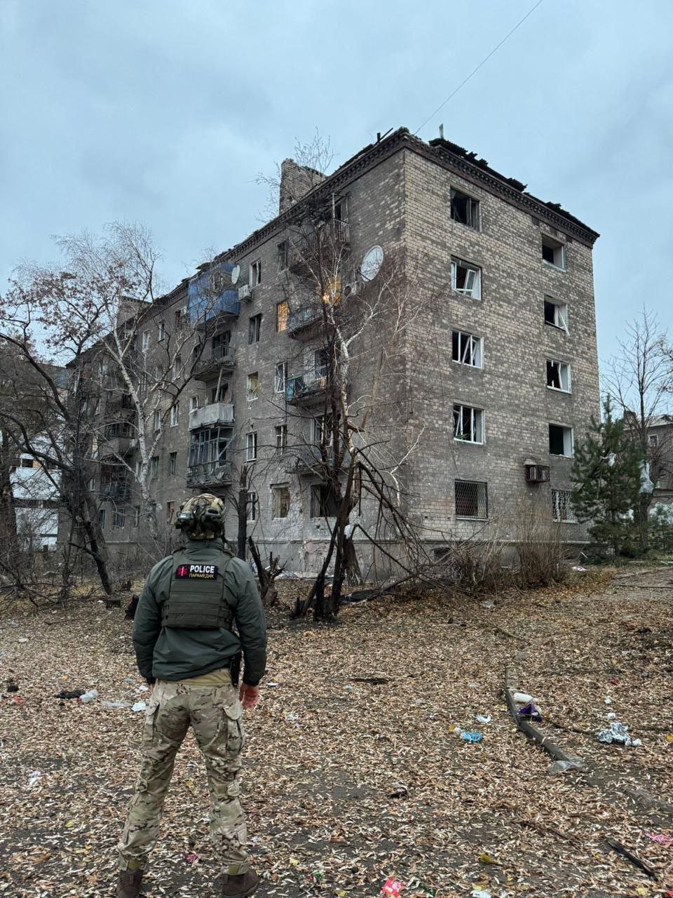 Наслідки обстрілу Донеччини