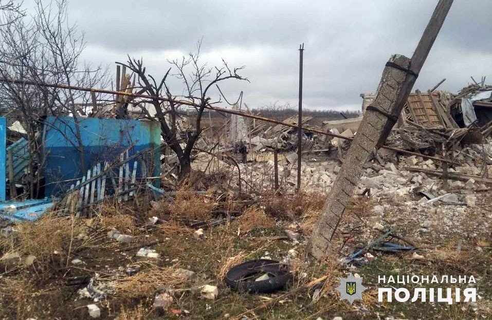 Наслідки обстрілу Донеччини