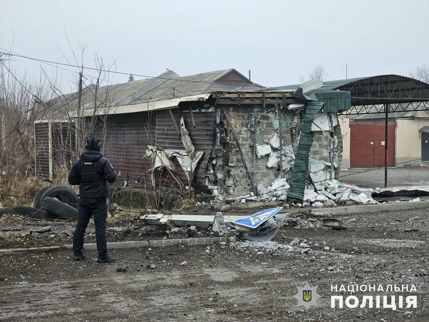 Наслідки обстрілу Донеччини