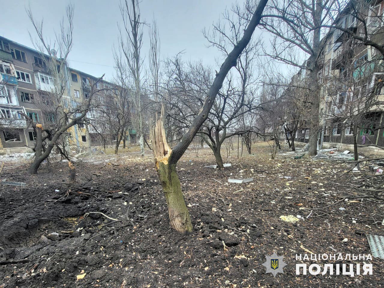 Наслідки обстрілу Донеччини