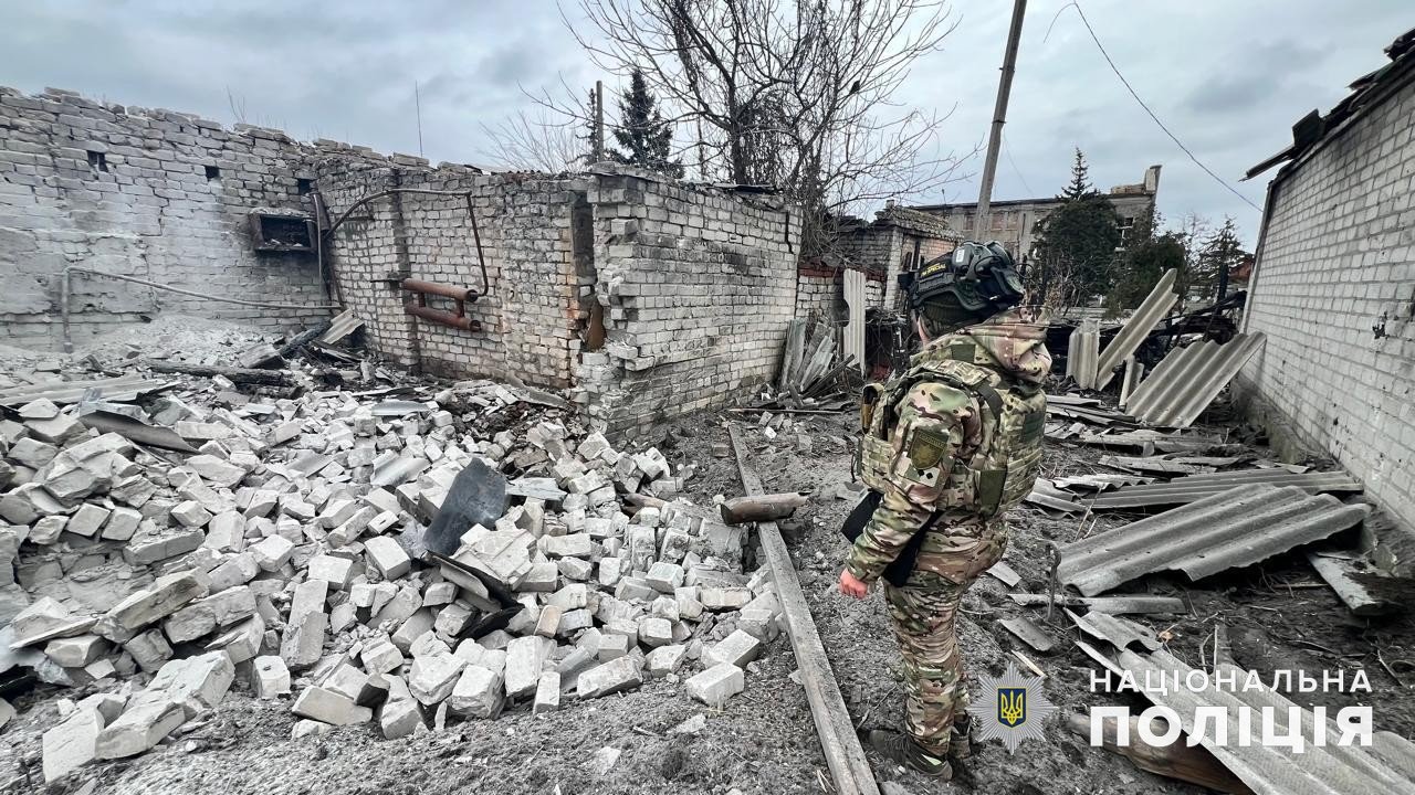 Наслідки обстрілу Донеччини