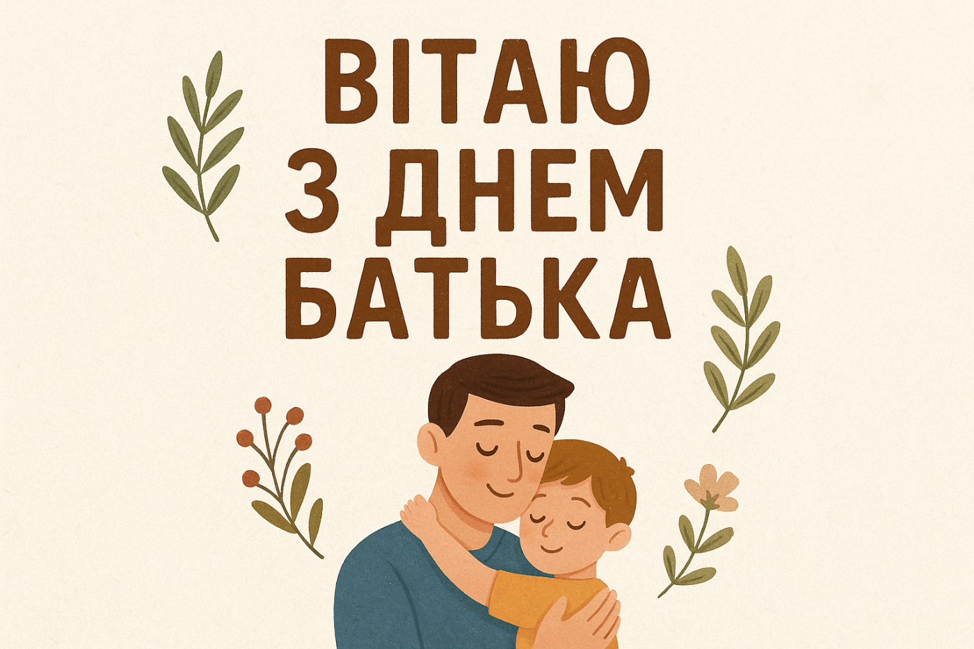 Привітання з Днем батька у картинках