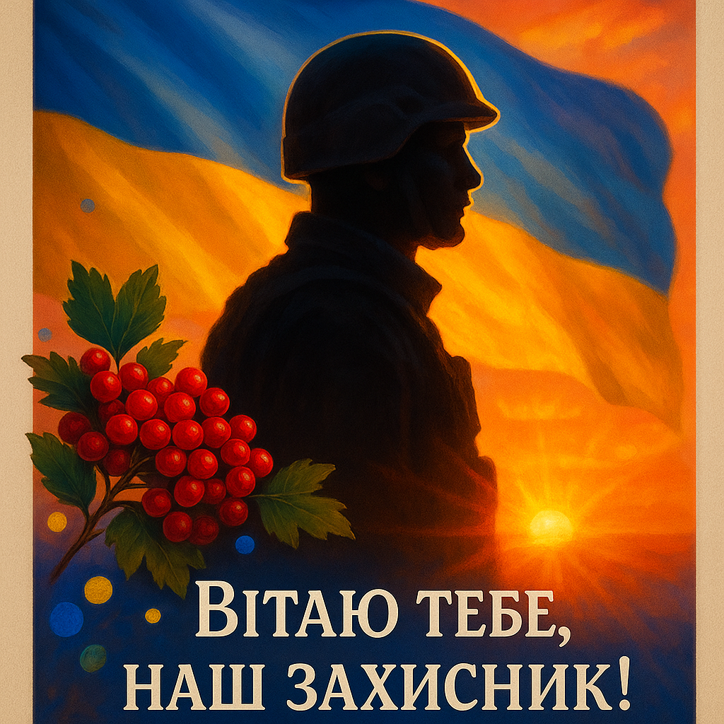 З Днем захисника привітання у картинці З Днем захисника привітання у картинці