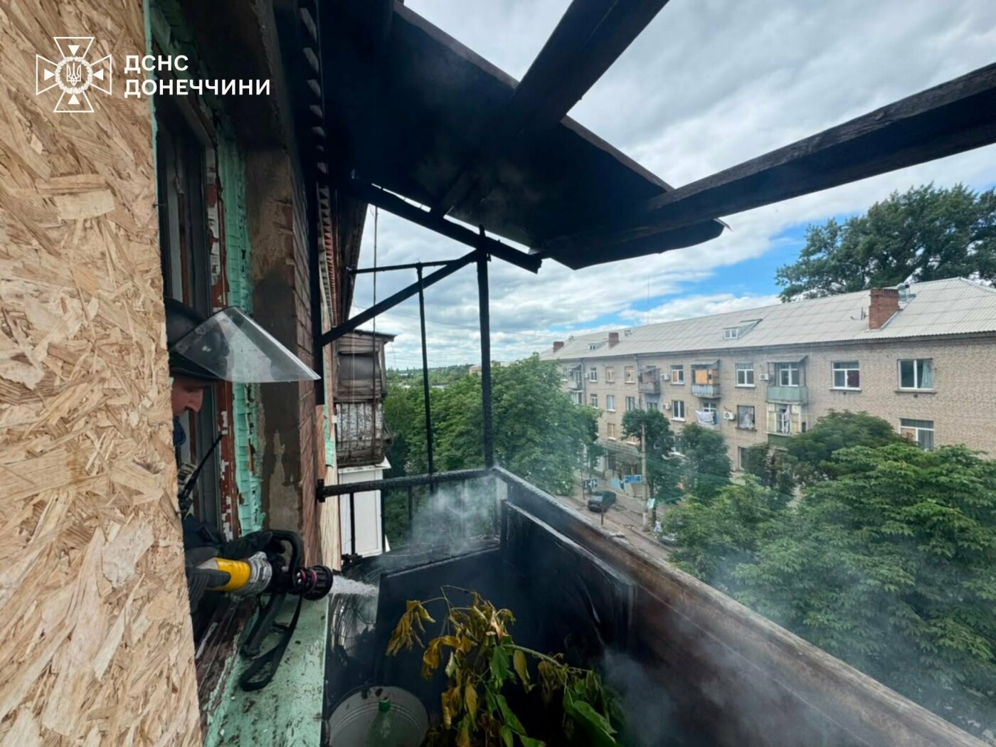Наслідки пожежі у Слов’янську