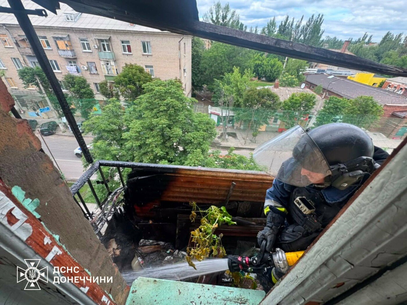 Наслідки пожежі у Слов’янську