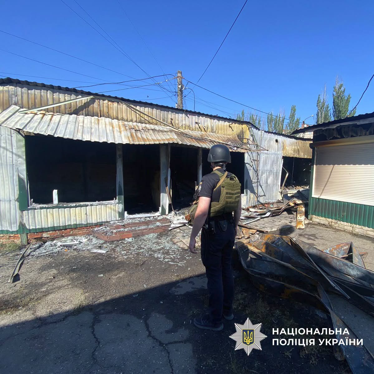 Національна поліція України, Наслідки обстрілів Донеччини Наслідки обстрілів Донеччини