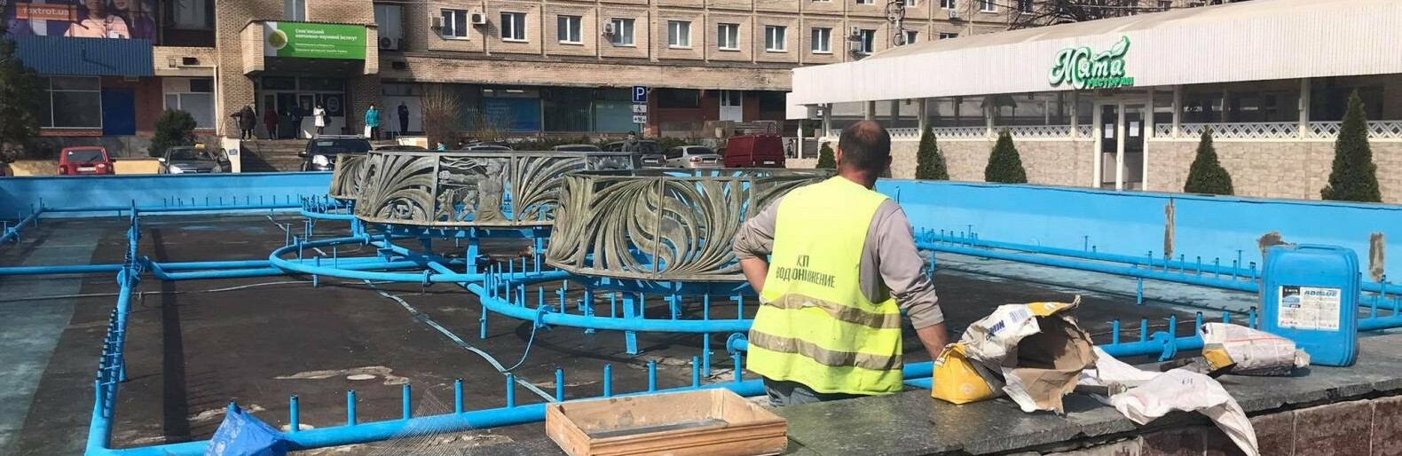 Фонтан у Слов’янську готують до відкриття 