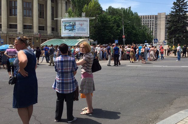 В «ДНР» состоялся первый антивоенный митинг. ВИДЕО (фото) - фото 2